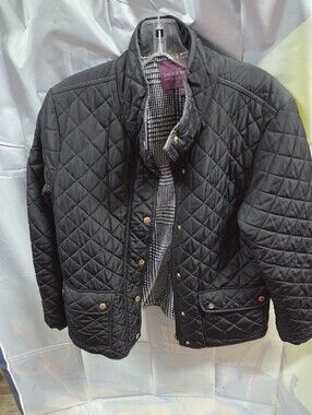 Savile Row Black Quilted Puffer Jacket